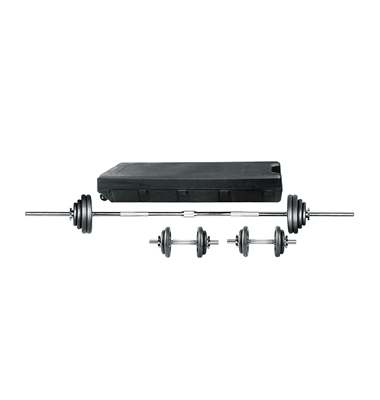 50kg-grey-hammertone-cast-iron-dumbbell-set