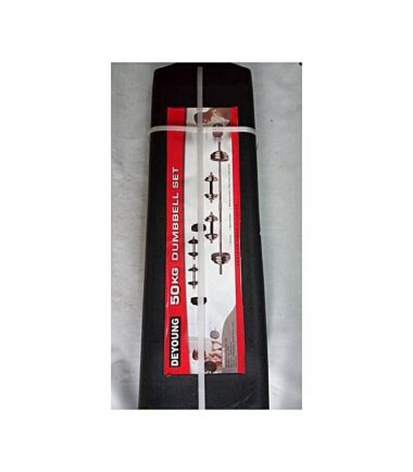 Bodyfit BARBELL AND DUMBELL SET (50KG CAST IRON)
