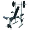 Bodyfit Bodyfit Standard Weight Bench With Butterfly. 30KG Weight Plate And Bar Included