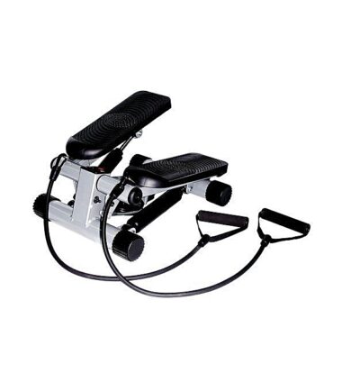 Bodyfit Mini Stepper With Resistance Bands - Black
