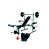 Bodyfit Weight Bench With 50kg Weight Plus Gym Glooves