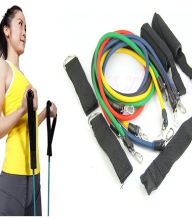 W110-Free-Shipping-11pcs-Latex-Resistance-Bands-Tubes-GYM-Exercise-Set-for-Yoga-ABS-Workout-Fitnes