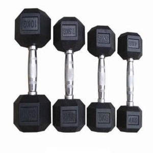 10kg7.5kg5kg4kg Rubber Dumbbells