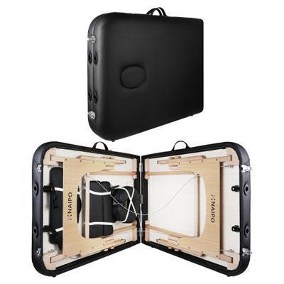 Fordable Massage Bed with Wooden Feet