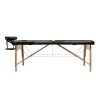 Fordable Massage Bed with Wooden Feet
