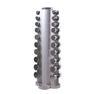 chrome dumbbells rack