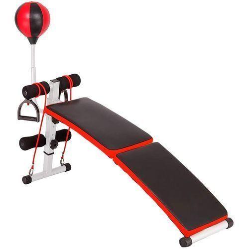 Adjustable Exercise Bench, Foldable Sit Up Bench With Speed Ball