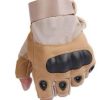 Bodyfit half finger Gym Glove with hard knock