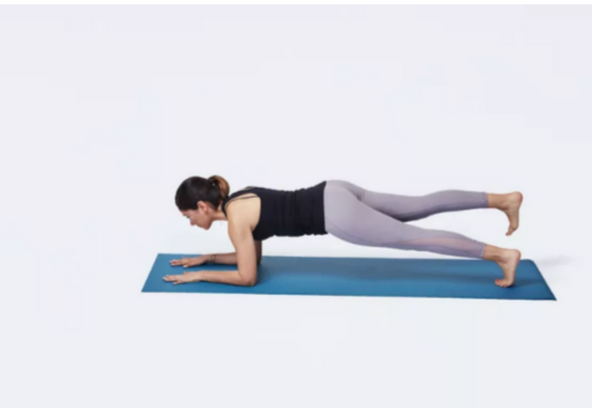 Leg lift plank